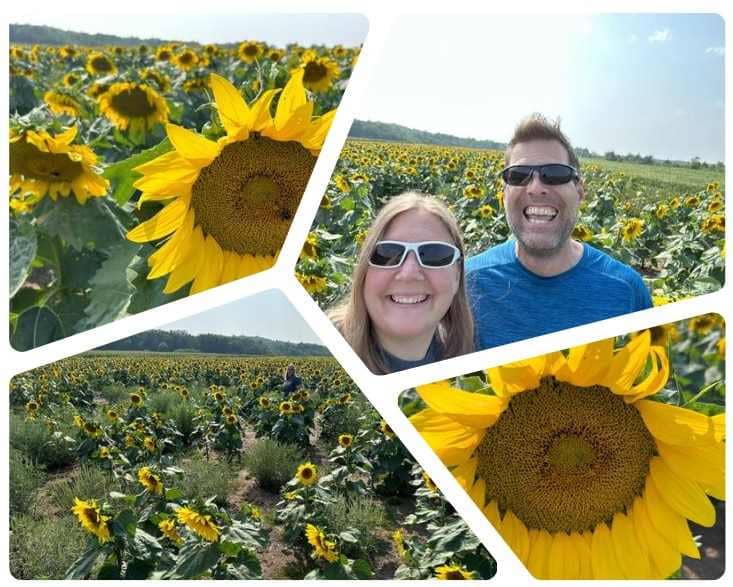 Sunflower Collage with Selfie 1